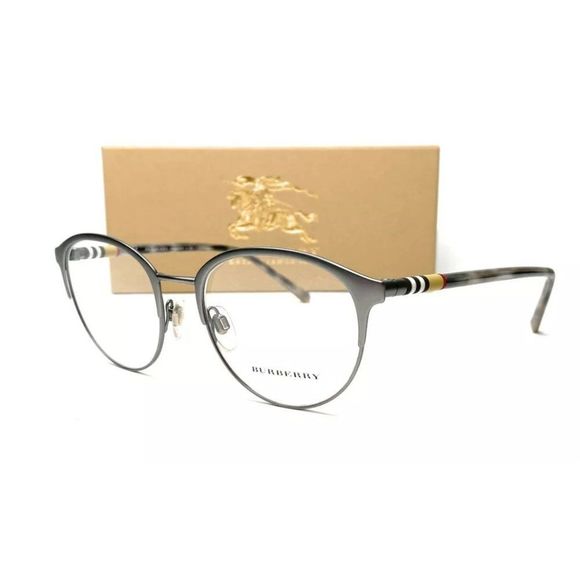 Burberry Men's Matte Gunmetal Eyeglasses! - Picture 1 of 4